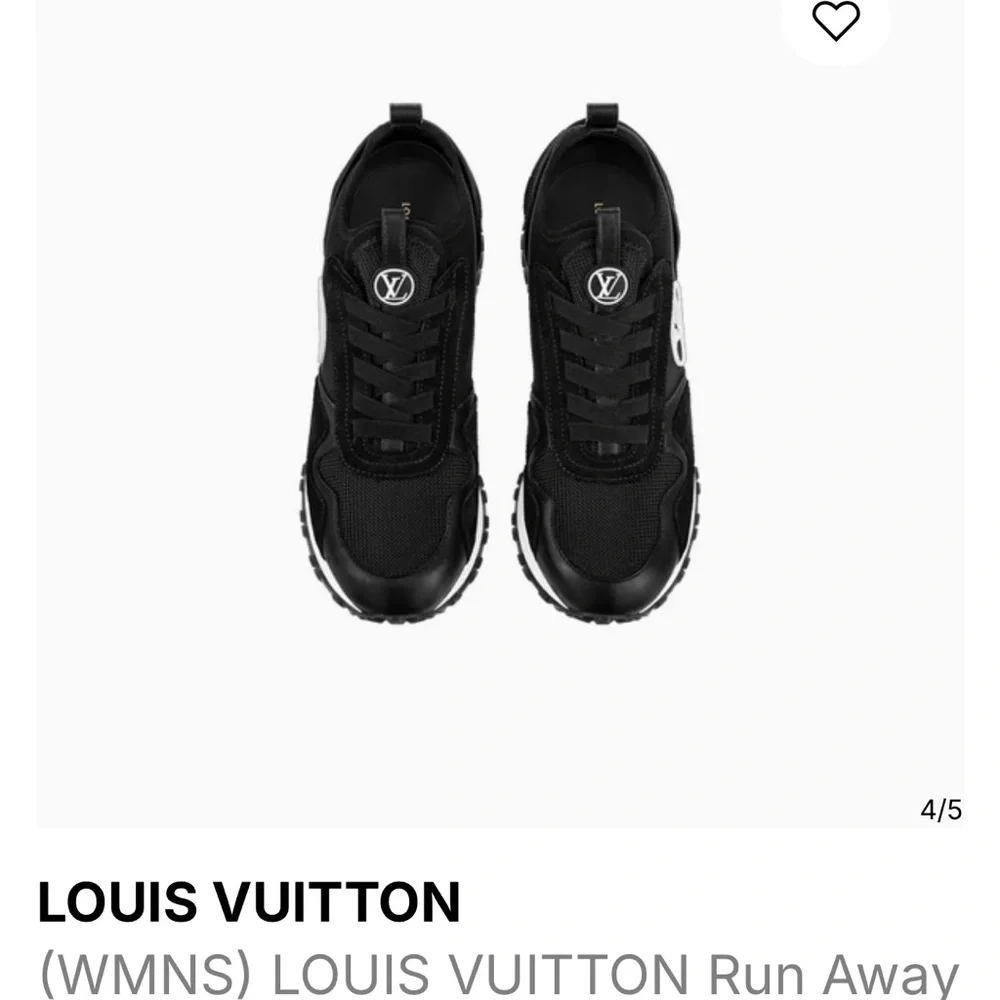 Louis Vuitton Black and White Run Away Sneakers - Picture 5 of 11